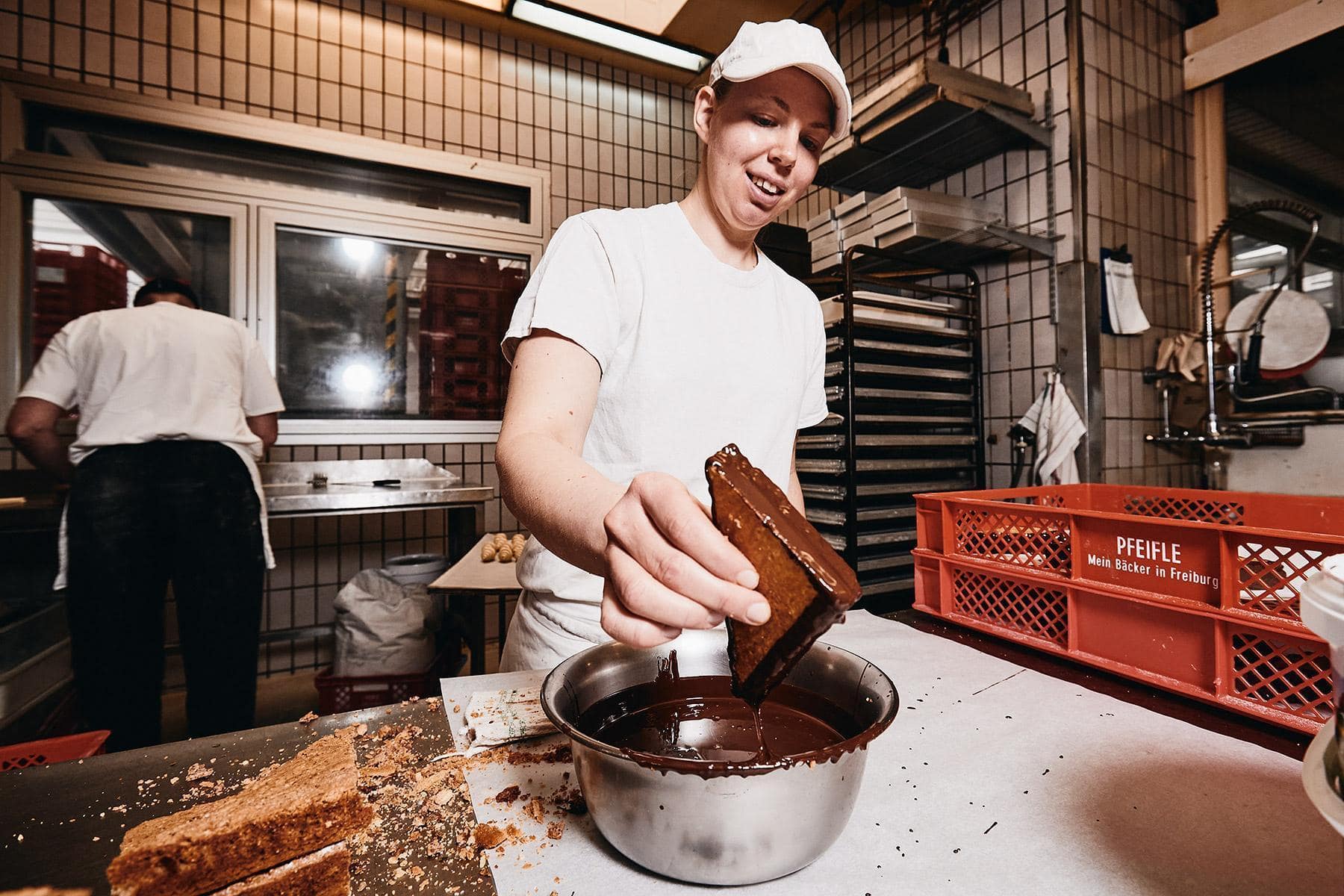 Brotherstellung, Brot, Handwerk, Backwerk, Bäckerei, Pfeifle, Andreas Gerhardt, Nacht